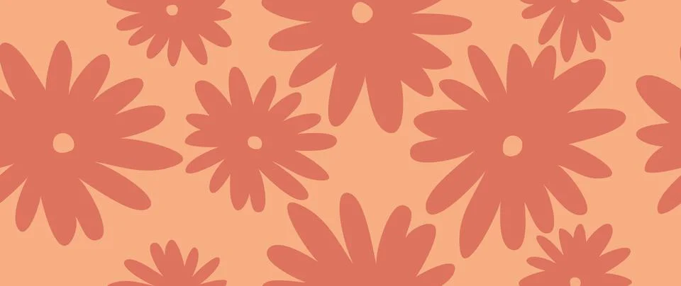 Vector seamless background. Minimalistic abstract floral pattern. Modern co.. Stock Illustration
