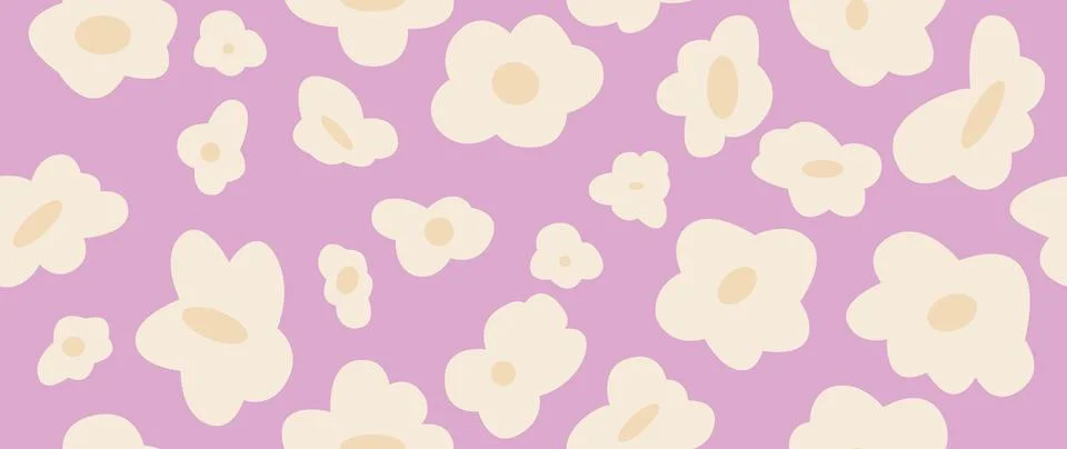 Vector seamless background. Minimalistic abstract floral pattern. Modern pr.. Stock Illustration