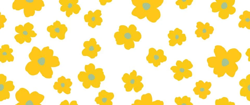 Vector seamless background. Minimalistic abstract floral pattern. Modern pr.. Stock Illustration