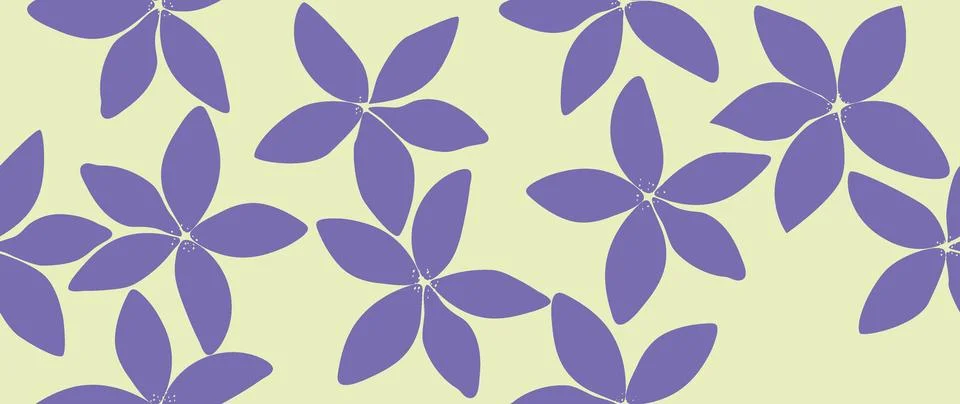 Vector seamless background. Minimalistic abstract floral pattern. Modern pr.. Stock Illustration