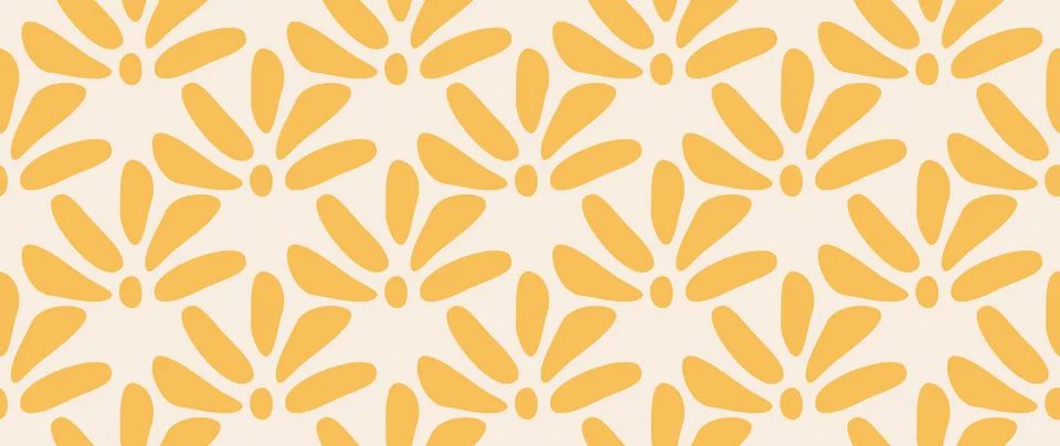 Vector seamless background. Minimalistic abstract floral pattern. Modern pr.. Stock Illustration