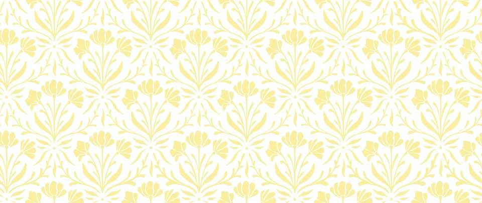 Vector seamless background. Minimalistic abstract floral pattern. Modern print Stock Illustration