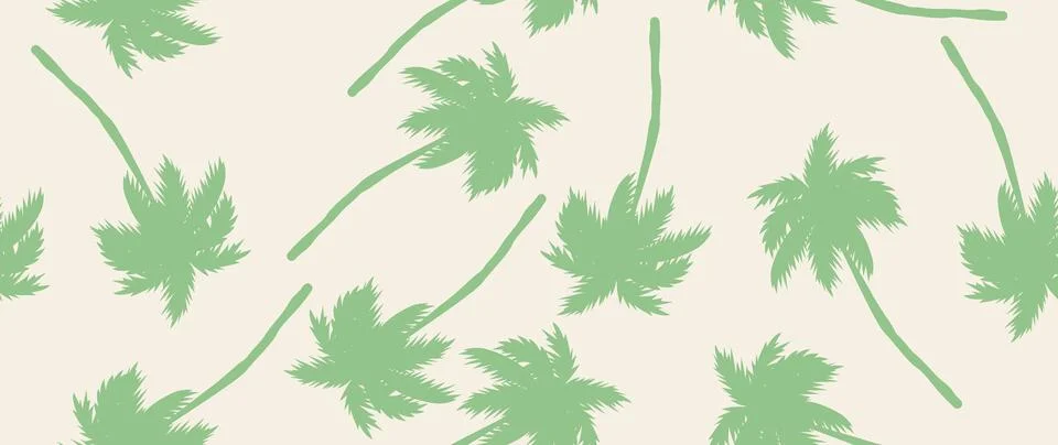 Vector seamless background. Minimalistic abstract floral pattern. Modern red Stock Illustration