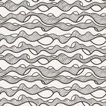 Vector seamless background of overlapping circles Stock Illustration