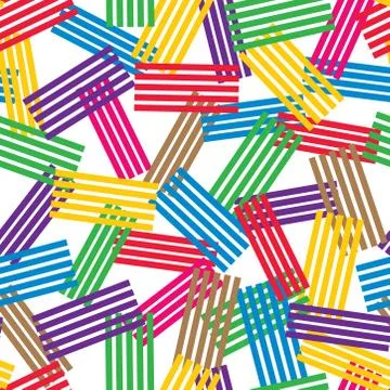 Vector seamless background pattern. texture of abstract colorful stripes Stock Illustration