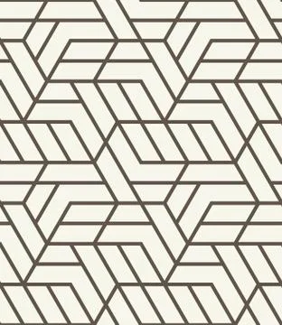 Vector seamless background. Repeating geometric monochrome grid pattern Stock Illustration