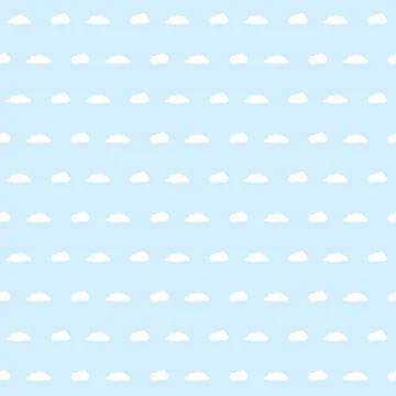 Vector seamless background with sky and cloud, illustration eps 10 Stock Illustration