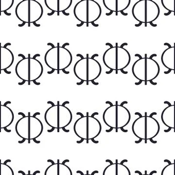 Vector seamless background. Stylized Ethnic drawings . Elements of ancient fo Illustrazione stock