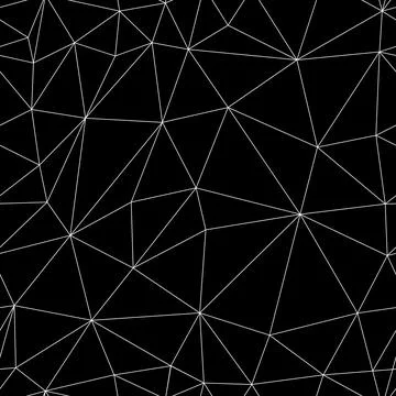 Vector seamless background. Triangulation. Polygonal mesh. Spider mesh. Loop Illustrazione stock