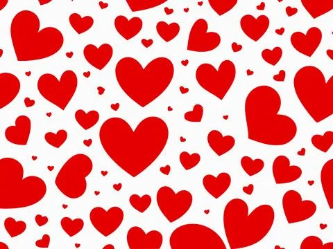 Vector seamless background Valentines day Illustrazione stock