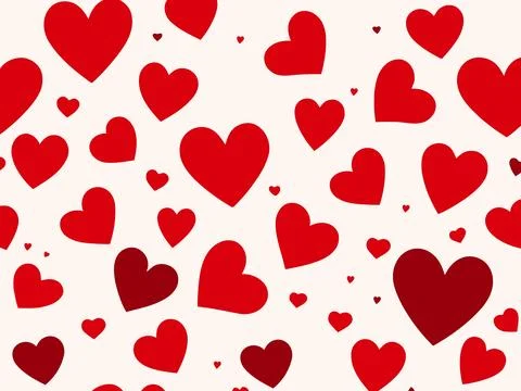 Vector seamless background Valentines day in min Stock Illustration