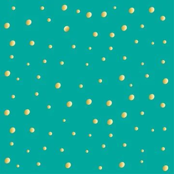Vector seamless background.. Web texture. Yellow spots on a green background. Stock Illustration