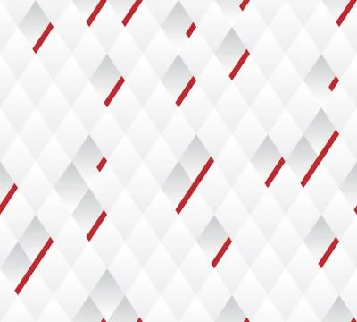 Vector seamless background. White and gray geometric pattern width red lines  Stock-Illustration