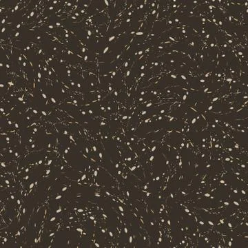 Vector seamless beige color pattern on a brown background of round drops or Illustrazione stock