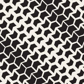 Vector Seamless Black And White Chevron Halftone Diagonal Geometric Pattern Stockillustratie
