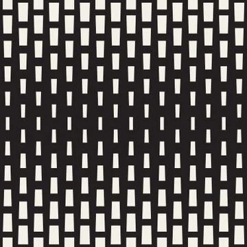 Vector Seamless Black And White Rectangle Halftone Geometric Pattern Stockillustratie