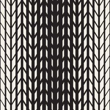 Vector Seamless Black And White Tire Halftone Lines Geometric Pattern イラスト素材