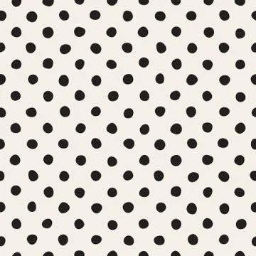 Vector Seamless Black And White Jumble Circles Pattern イラスト素材