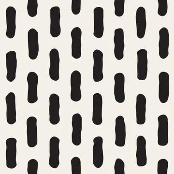 Vector Seamless Black And White Jumble Lines Pattern Stock Illustration