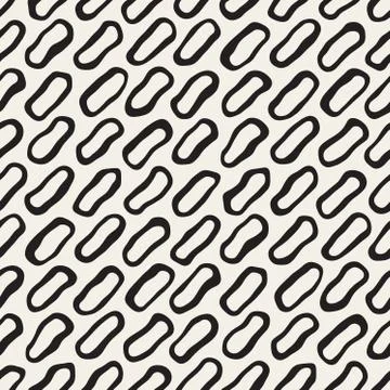Vector Seamless Black and White Diagonal Lines Pattern 스톡 일러스트