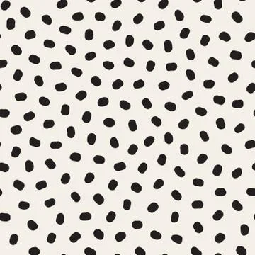Vector Seamless Black And White Jumble Circles Pattern 스톡 일러스트