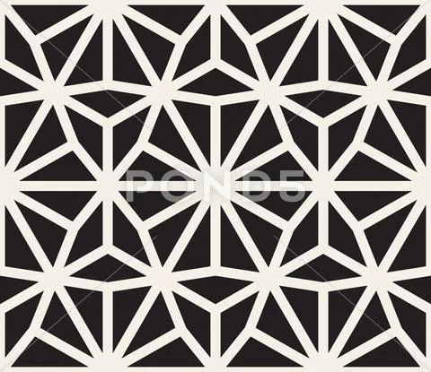Vector Seamless Black and White Lace Pattern Stock Illustration