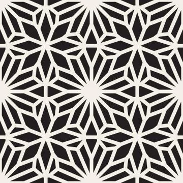 Vector Seamless Black and White Lace Ornamental Pattern Illustrazione stock