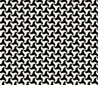Vector Seamless Black And White Triangle Pattern Stock Illustration