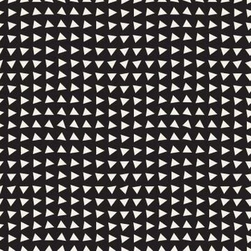 Vector Seamless Black and White Triangle Pattern 스톡 일러스트