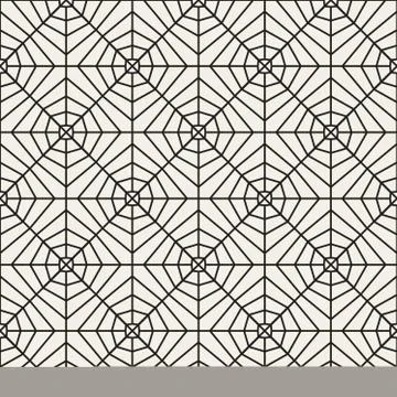 Vector Seamless Black and White Lace Pattern Illustrazione stock