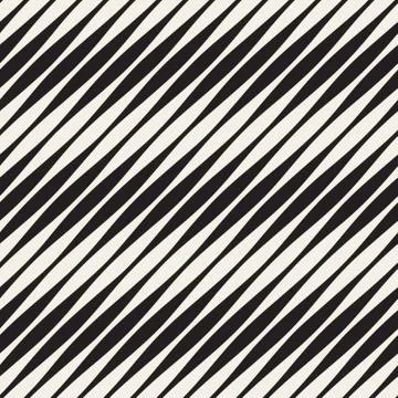 Vector Seamless Black and White Halftone Diagonal Lines Pattern Stock Illustration