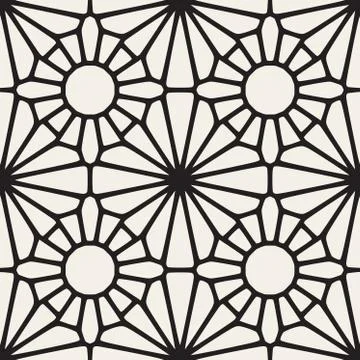 Vector Seamless Black and White Lace Ornamental Pattern Illustrazione stock