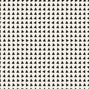 Vector Seamless Black and White Triangle Pattern 스톡 일러스트