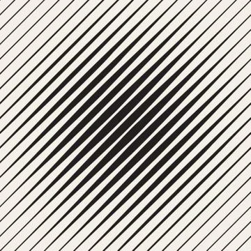 Vector Seamless Black and White Parallel Diagonal Lines Halftone Vignette Stockillustratie
