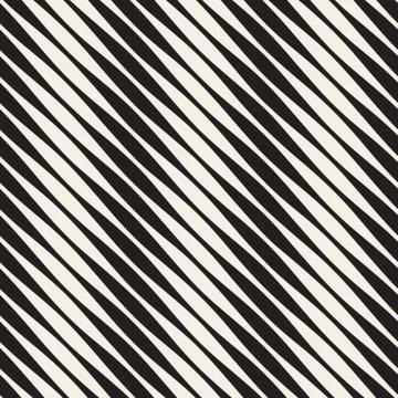 Vector Seamless Black and White Halftone Diagonal Lines Pattern Stock Illustration