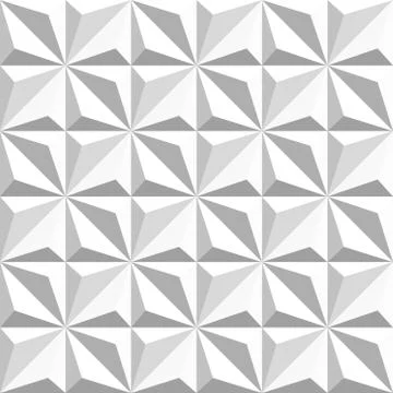 Vector Seamless Black And White Geometric Triangular Square Shaded Pattern Illustrazione stock