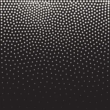 Vector Seamless Black and White Gradient Non Overlapping Circles With  Size Fade Stockillustratie