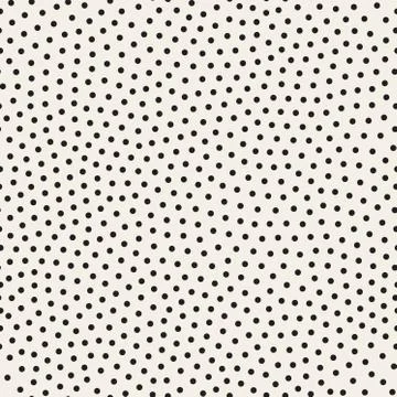 Vector Seamless Black and White Dots Jumble Pattern イラスト素材