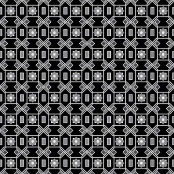 Vector Seamless Black And White Irregular Triangle Lines Geometric Pattern .. Illustrazione stock