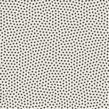 Vector Seamless Black and White Stippling Dots Jumble Pattern Stock Illustration