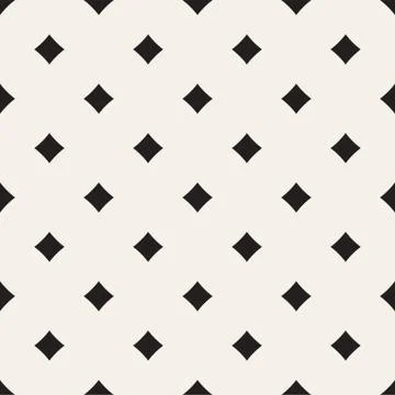 Vector Seamless Black And White Geometric Lines Pattern. Abstract Geometric.. イラスト素材