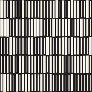Vector Seamless Black And White Irregular Dash Rectangles. Abstract Geometr.. Illustrazione stock