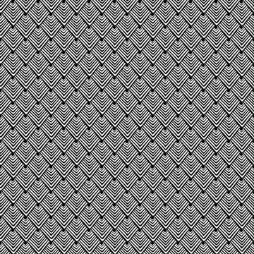 Vector Seamless Black and White Lines Pattern. Abstract Geometric Background  Stock Illustration