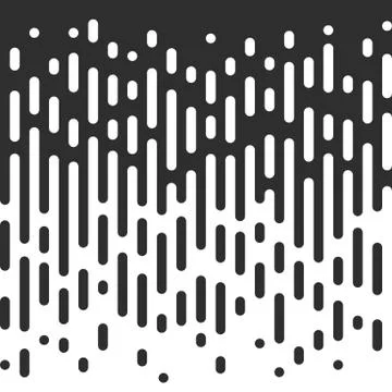 Vector Seamless Black And White Irregular Rounded Lines. Illustrazione stock