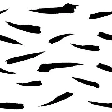 Vector seamless black and white pattern Stock Illustration
