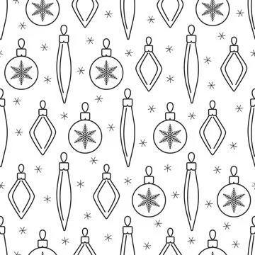 Vector seamless black and white pattern. 스톡 일러스트