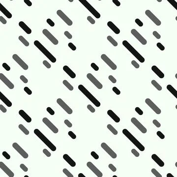 Vector Seamless Black And White Irregular Rounded Lines Halftone Transition.. Illustrazione stock