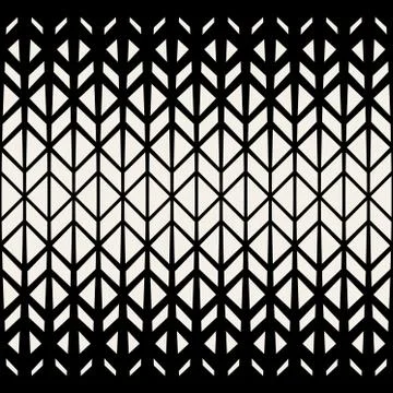 Vector Seamless Black  White Geometric Triangle  Lines Pattern 스톡 일러스트