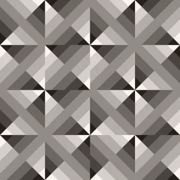 Vector Seamless Black  White Geometric  Square Gradient Diagonals Pattern イラスト素材
