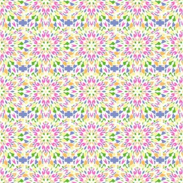 Vector seamless blue and pink vintage pattern Stock Illustration